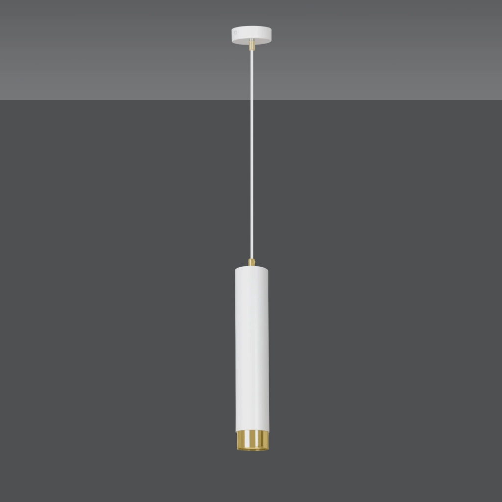 Lampada sospensione Emibig KIBO bianco oro GU10 Ø8cm