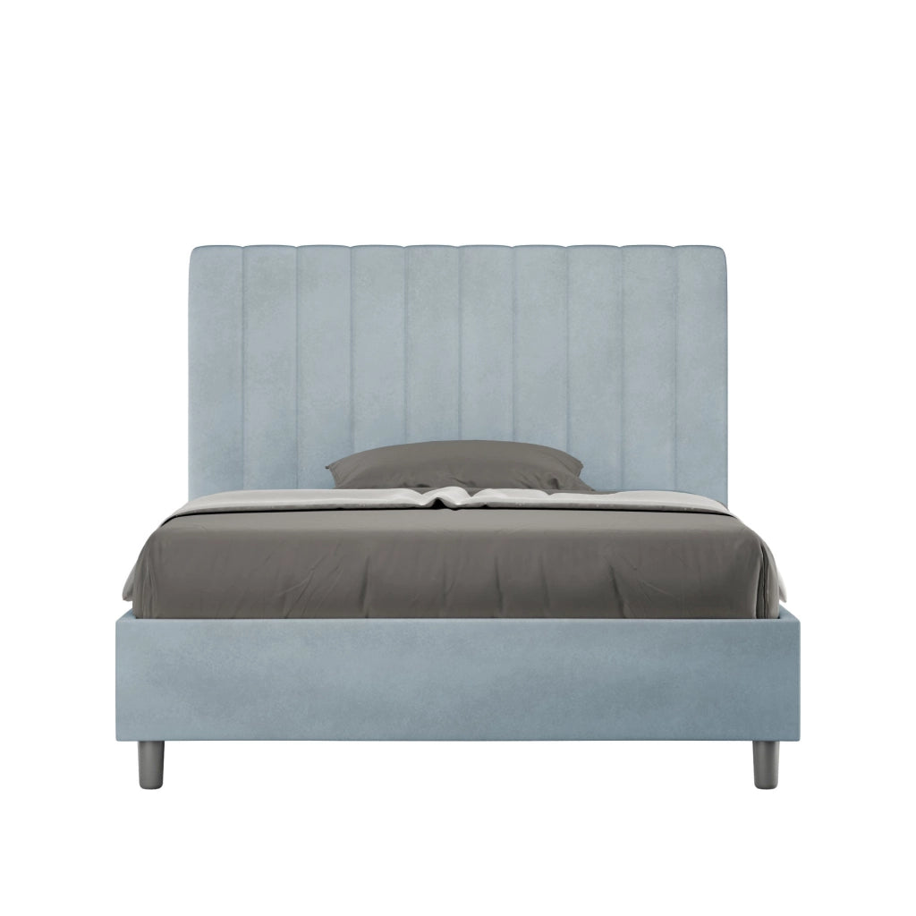 Letto 1 Piazza e Mezzo 120x210 cm Senza Rete Agueda Azzurro