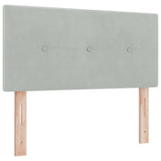 Testiera | Testata Grigio chiaro 90 cm Velluto