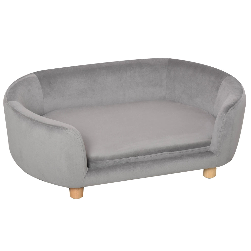 Letto per cani imbottito ¨C Minimal ¨C 86x55x33 cm grigio chiaro