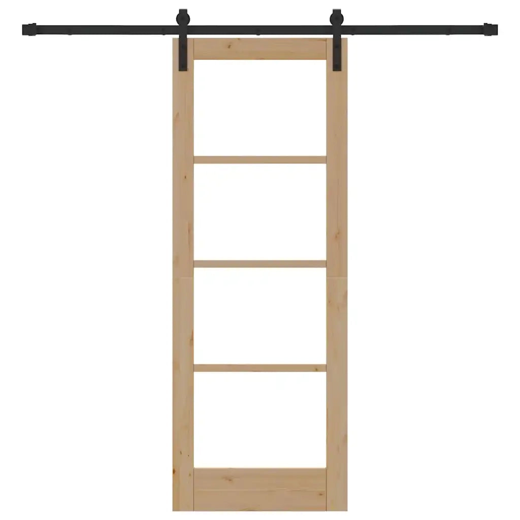 Porta scorrevole ORKDAL Naturale e Nero 73,5 x 198,5 cm 3331847