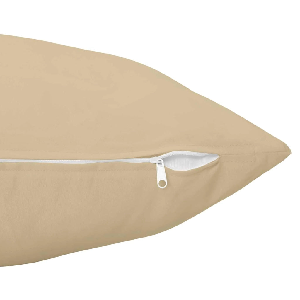 Federa 6 pcs HEERLEN Beige 80 x 80 cm Poliestere 913654