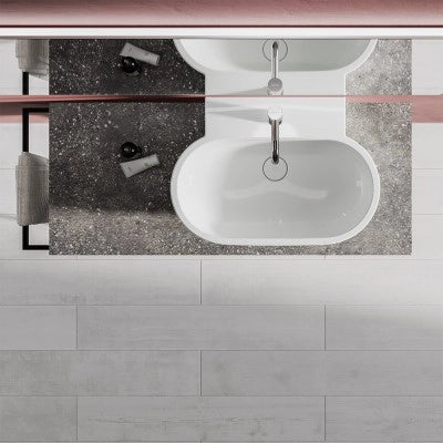 Lavabo da appoggio 65 cm linea Mirto con piletta click clack inclusa