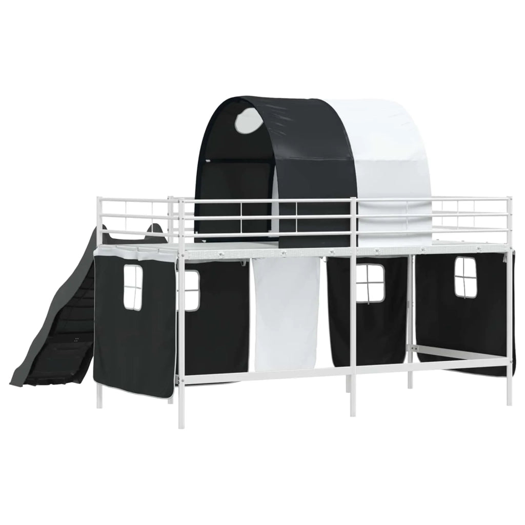 Struttura del letto loft per bambini Bianco e Nero 107 x 200 cm 42020856