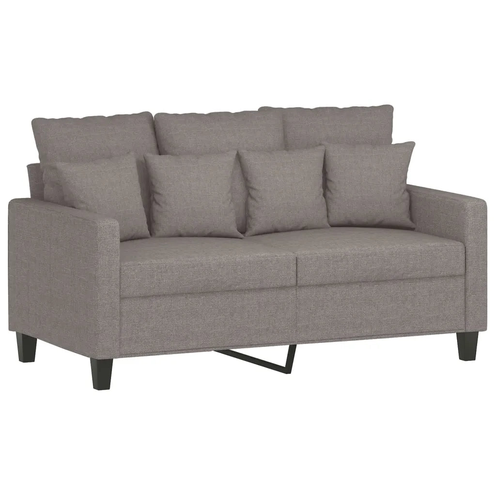 Set Divani 4 pz con Cuscini Tortora in Tessuto 3201647