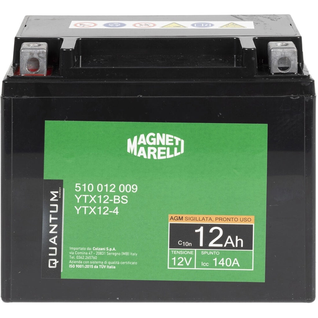 BATTERIA MOTO QUANTUM 12AH AGM-CCA 140A SX