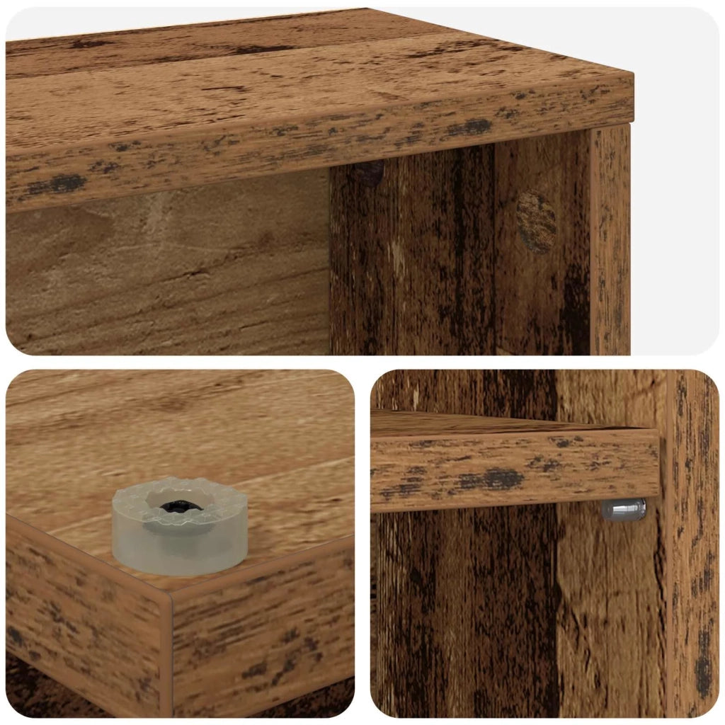Mobile per CD Legno antico 65 x 23,5 x 97,5 cm 8012686