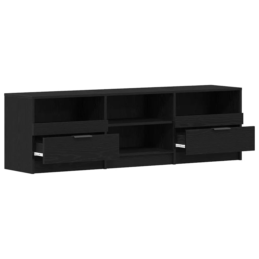 Mobile TV | Armadietto TV | Mobile Porta TV Rovere Nero 150 x 33,5 x 45 cm Legno multistrato