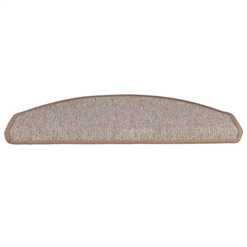 Tappetini per scale 30 pz 65x24x4 cm Marrone chiaro Semicircolari Grandi 3365751