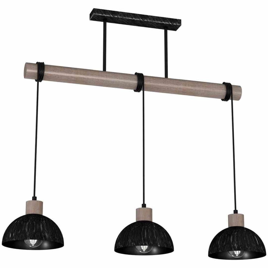 Lampadario sospeso Milagro ERIK MLP7640 3 luci legno