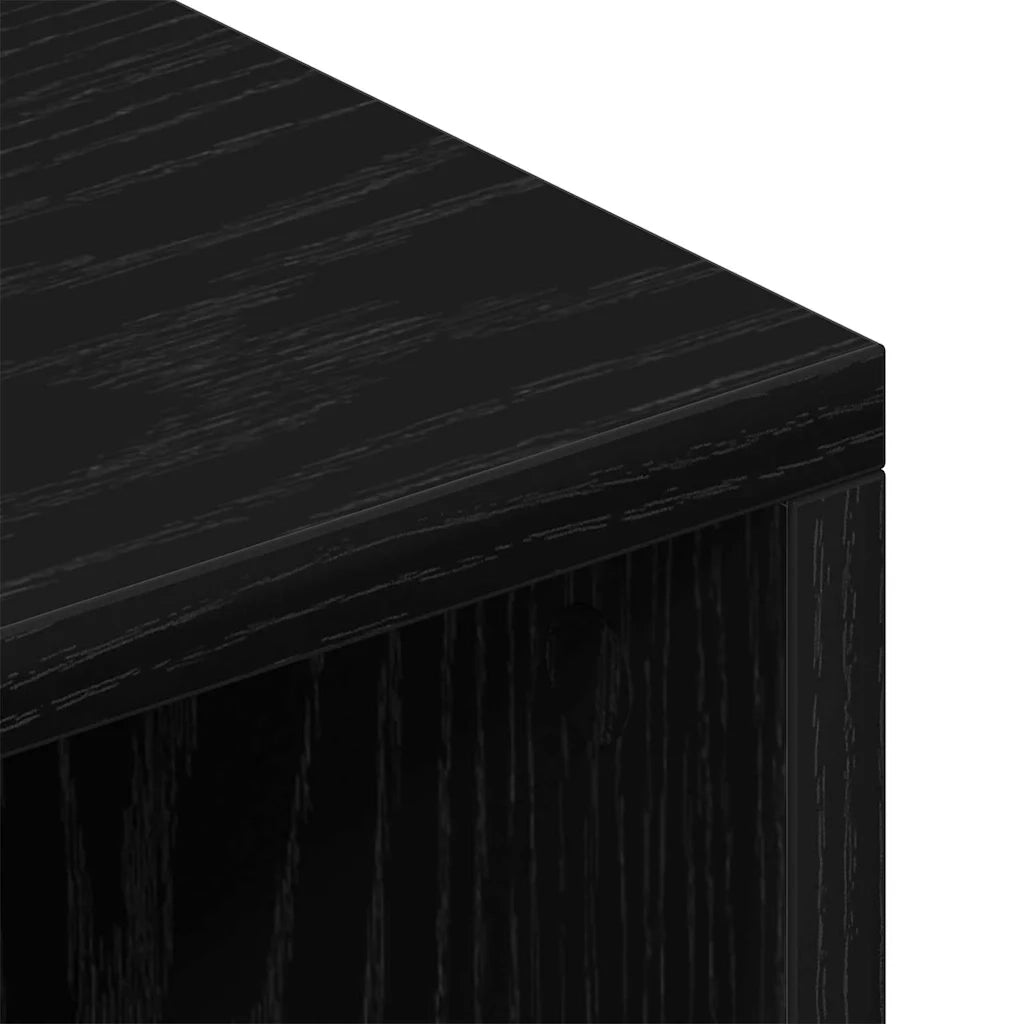 Mobile TV 69,5 x 30 x 50 cm Rovere Nero Legno ingegnerizzato 862583