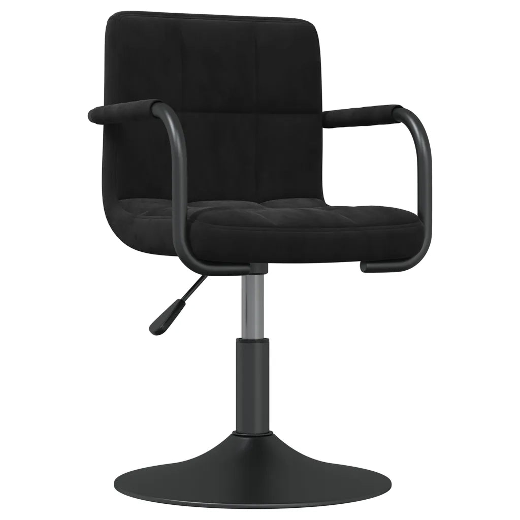 Sgabello da Bar Nero in Velluto 334603