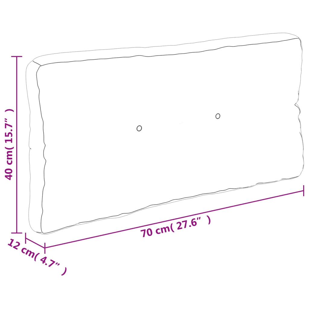 Cuscino per pallet | Cuscini per sedie Verde 70x40x12 cm in Tessuto