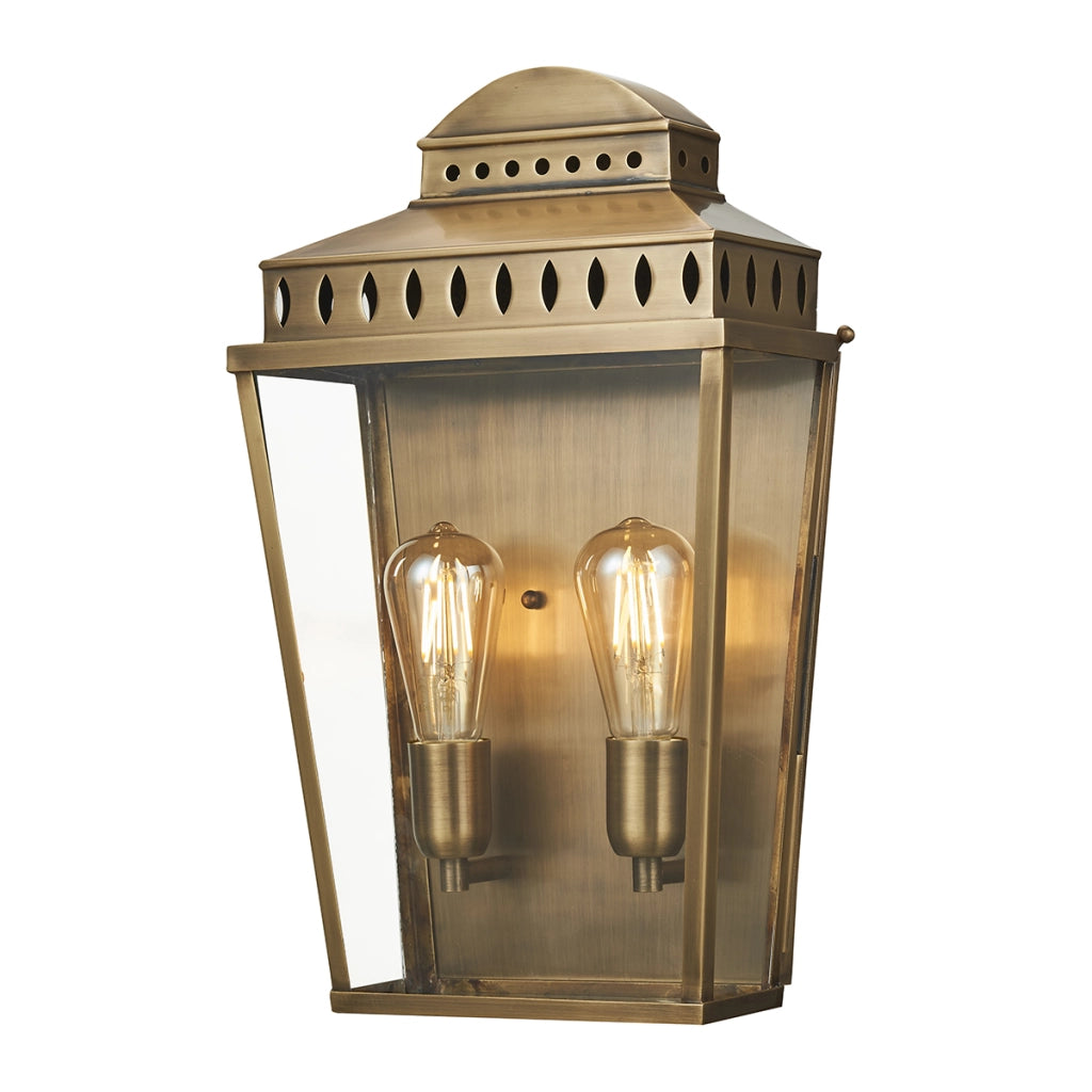 Applique esterna ottone anticato E27 IP44 Elstead Mansion
