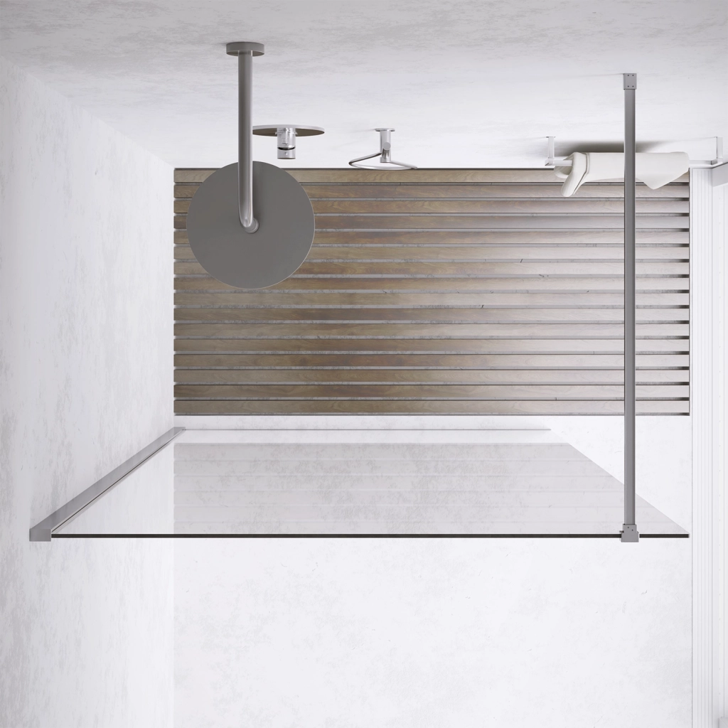 Parete doccia walk-in 110 cm 8mm trasparente anticalcare h200 | Lazaros