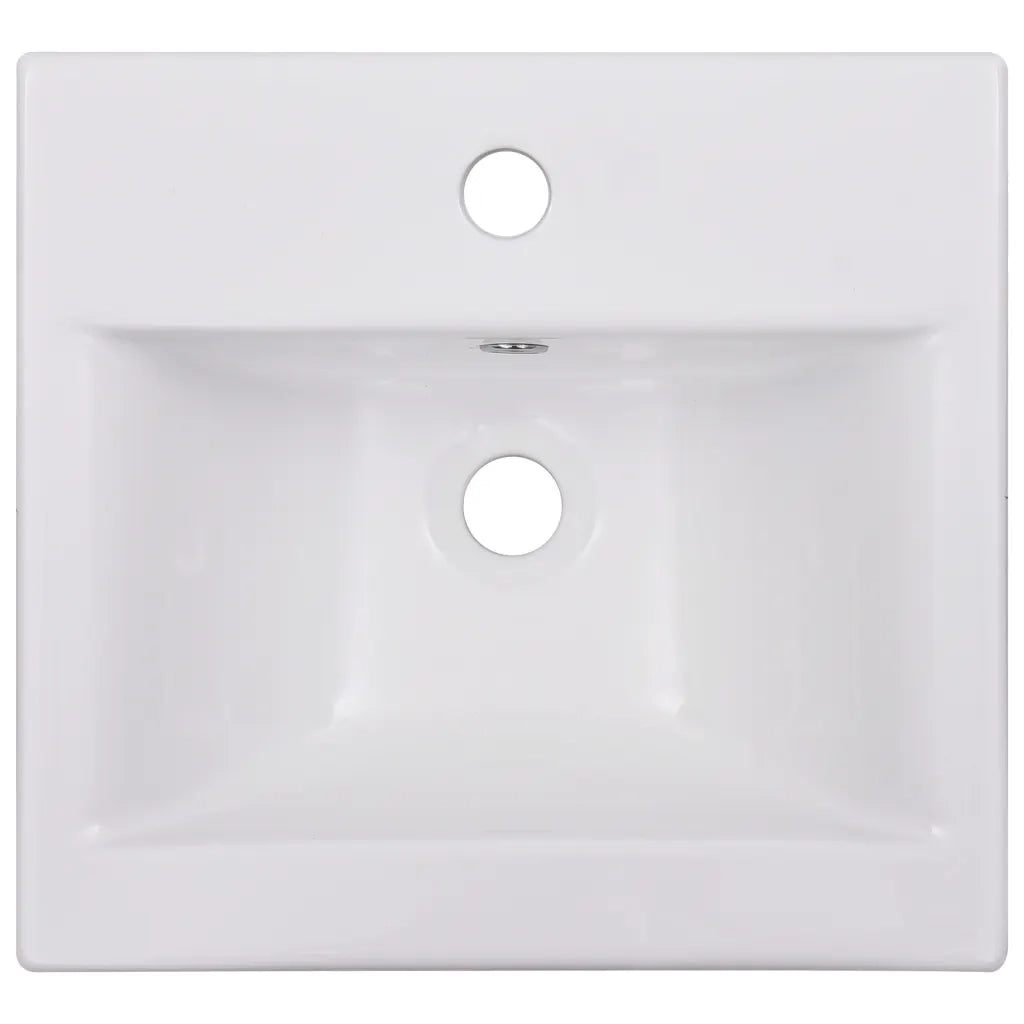 Lavabo da Incasso 42x39x18 cm in Ceramica Bianco 145060