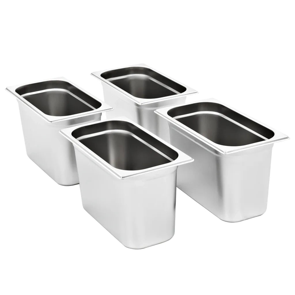 Contenitori Gastronorm 4 pz GN 1/3 200 mm in Acciaio Inox CFW2731306