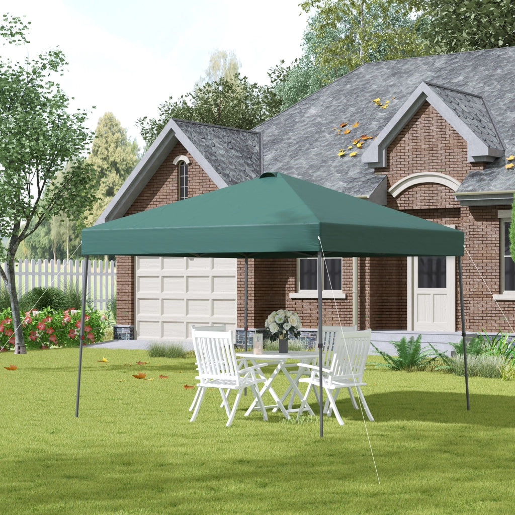 Gazebo Pieghevole 3x3m ¨C Xylo ¨C Verde Impermeabile Acciaio con Borsa Trasporto
