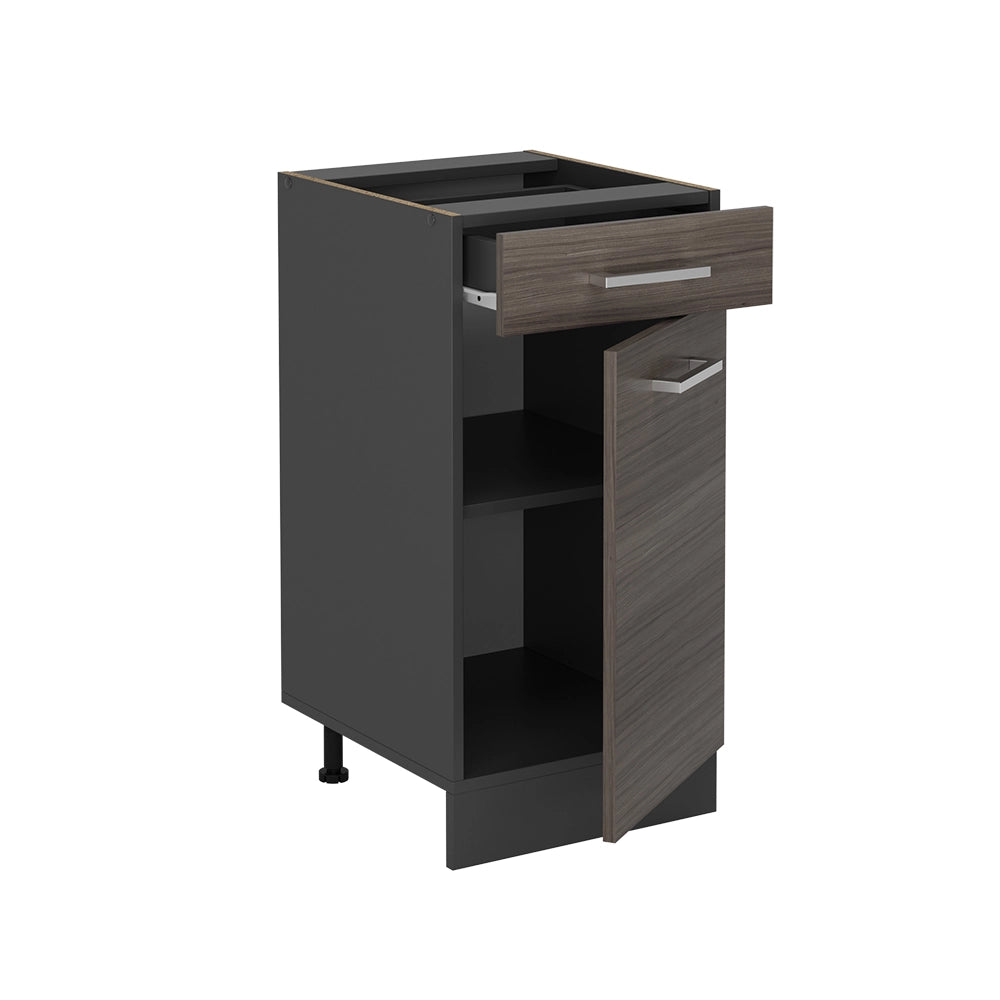 Mobiletto base per cucina R-Line Grigio nobile/Antracite 40 cm, PL Antracite Vicco