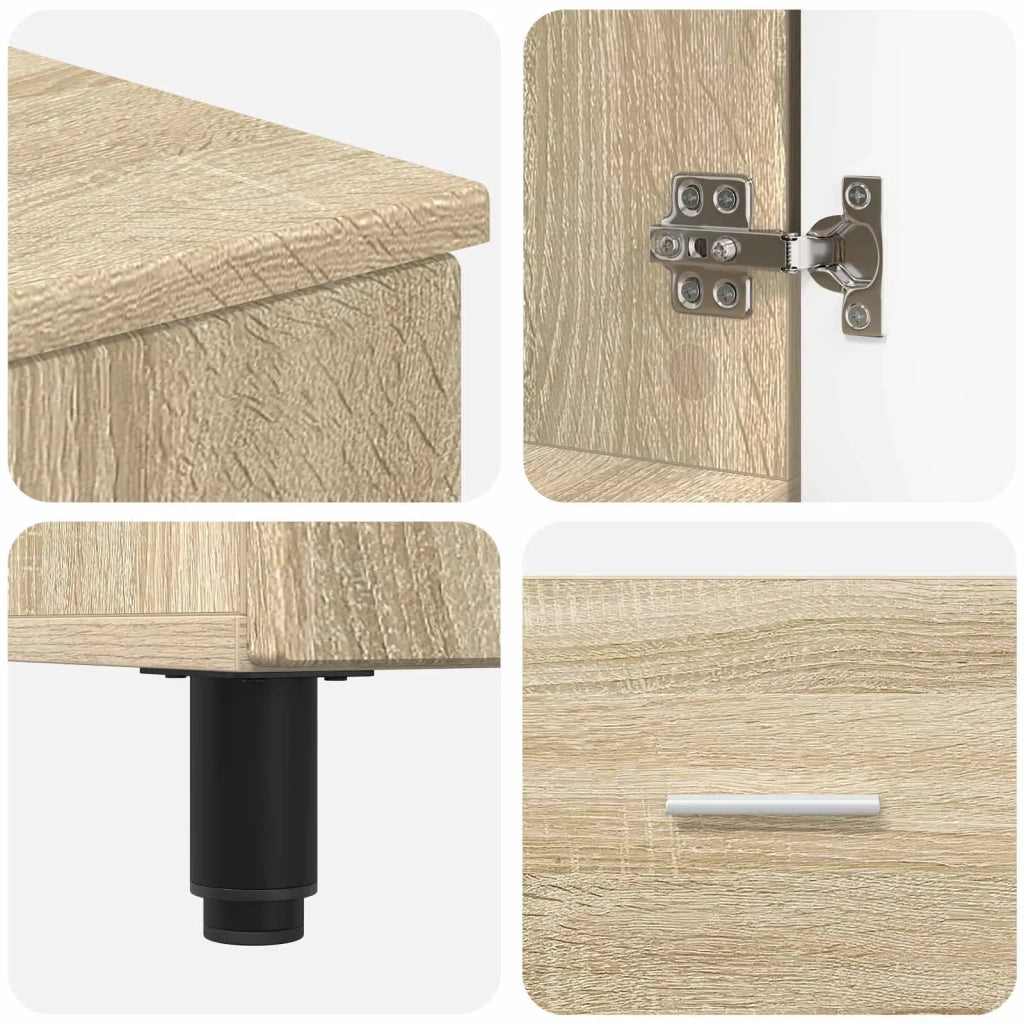 Mobiletto da bagno Rovere Sonoma 60 x 35 x 60 cm 889407