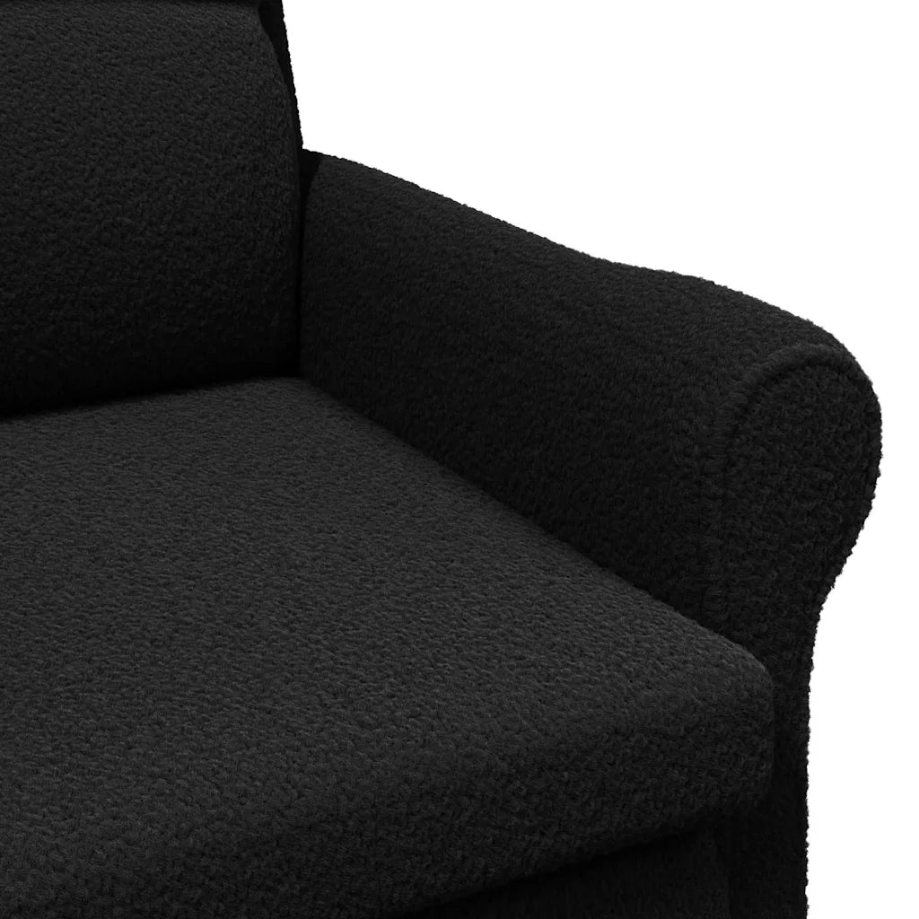 poltrona Nero Tessuto Sherpa morbido 42009855