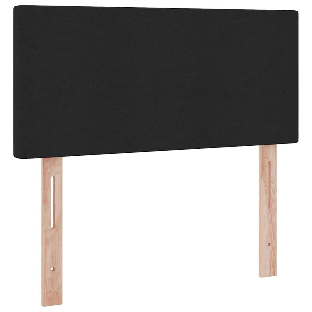 Letto con contenitore e LED con led Nero 100 x 200 cm Tessuto 3371063