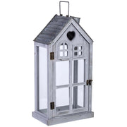 Lanterna in legno 25x15x53h cm