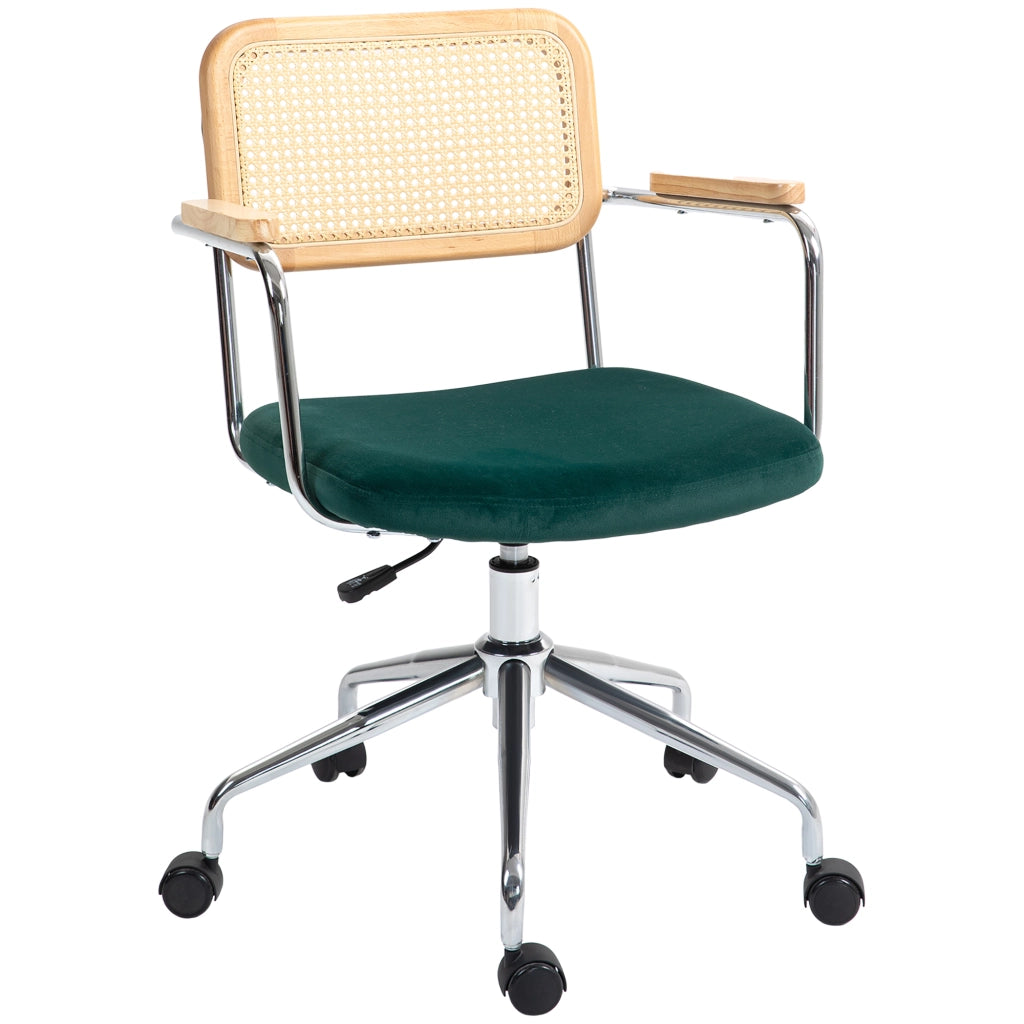 Sedia da ufficio ¨C Minimal ¨C verde, legno, metallo, 120 kg