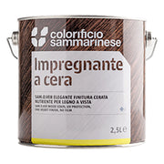 IMPREGNANTE A CERA 'SAMOLEGNO' Lt. 0,750 Noce scuro- 6 pezzi  - COLORIFICIO SAMMARINESE