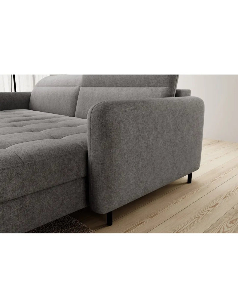 Divano ad angolo collezione GOUMSI colore Grigio mélange