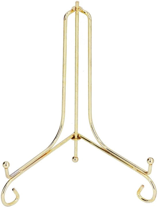 Sostegno per Display con Maniglia Metallica Circolare - Pannello in Ceramica - Orologio da Parete - Supporto per Fotografie - Adatto per Album di Foto - Sostegno per Display