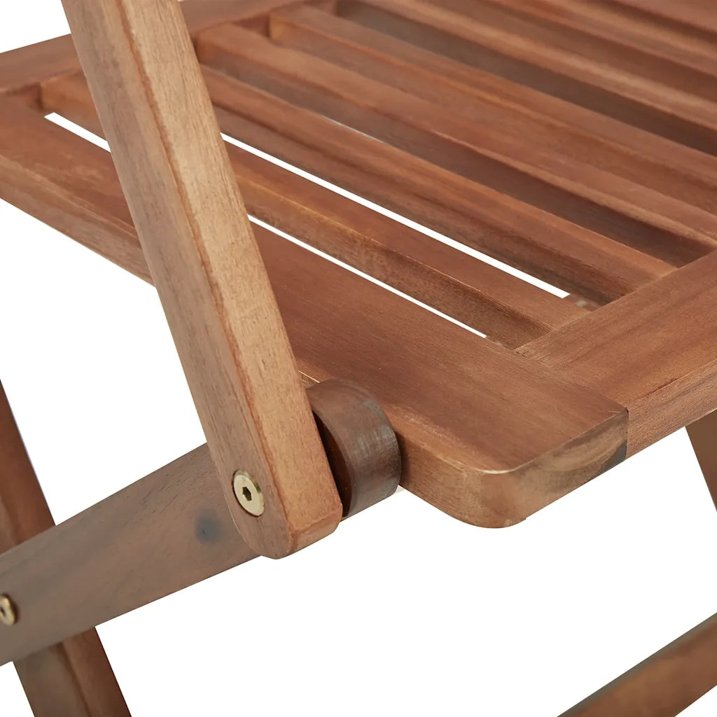 Sedie da Giardino Pieghevoli 8 pz con Cuscini Massello Acacia 3075091