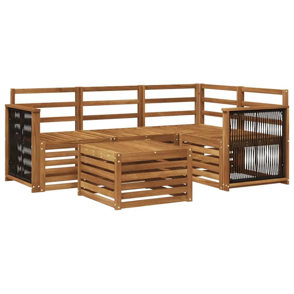 Set di divani da esterno 5 pcs Naturale 59 x 59 x 37 cm 3384320