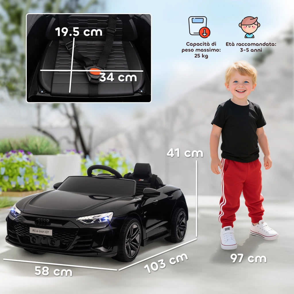 Macchina Elettrica per Bambini ¨C Minimal ¨C Nera