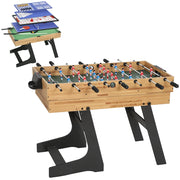 Tavolo da gioco multifunzione 13 in 1 pieghevole ¨C Xylo ¨C calcetto biliardo legno 120x106x82cm