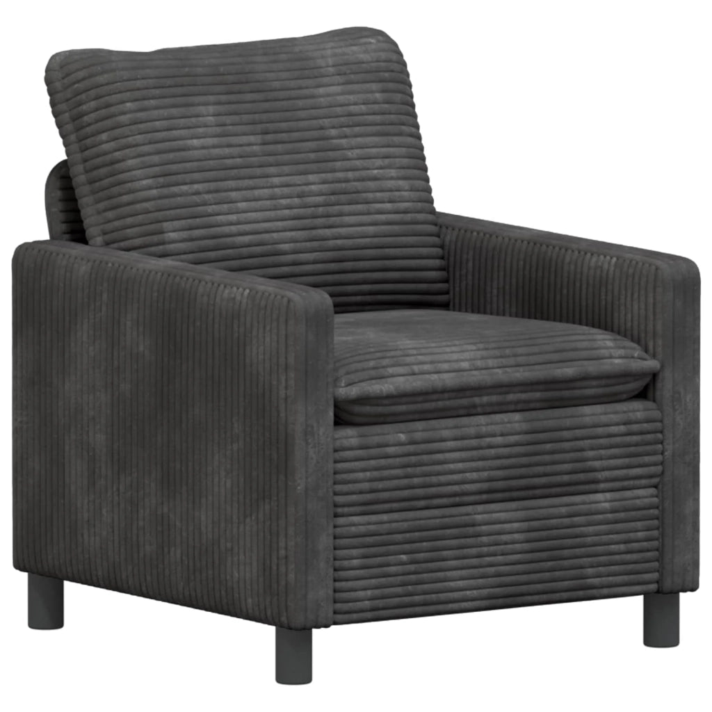 Set di divani 2 pcs Grigio Scuro Poliestere 3417095