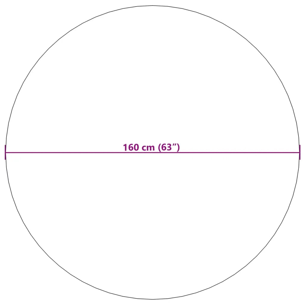 Tappeti per area Rotondo GALATI Crema Ø 160 CM Poliestere 42022802
