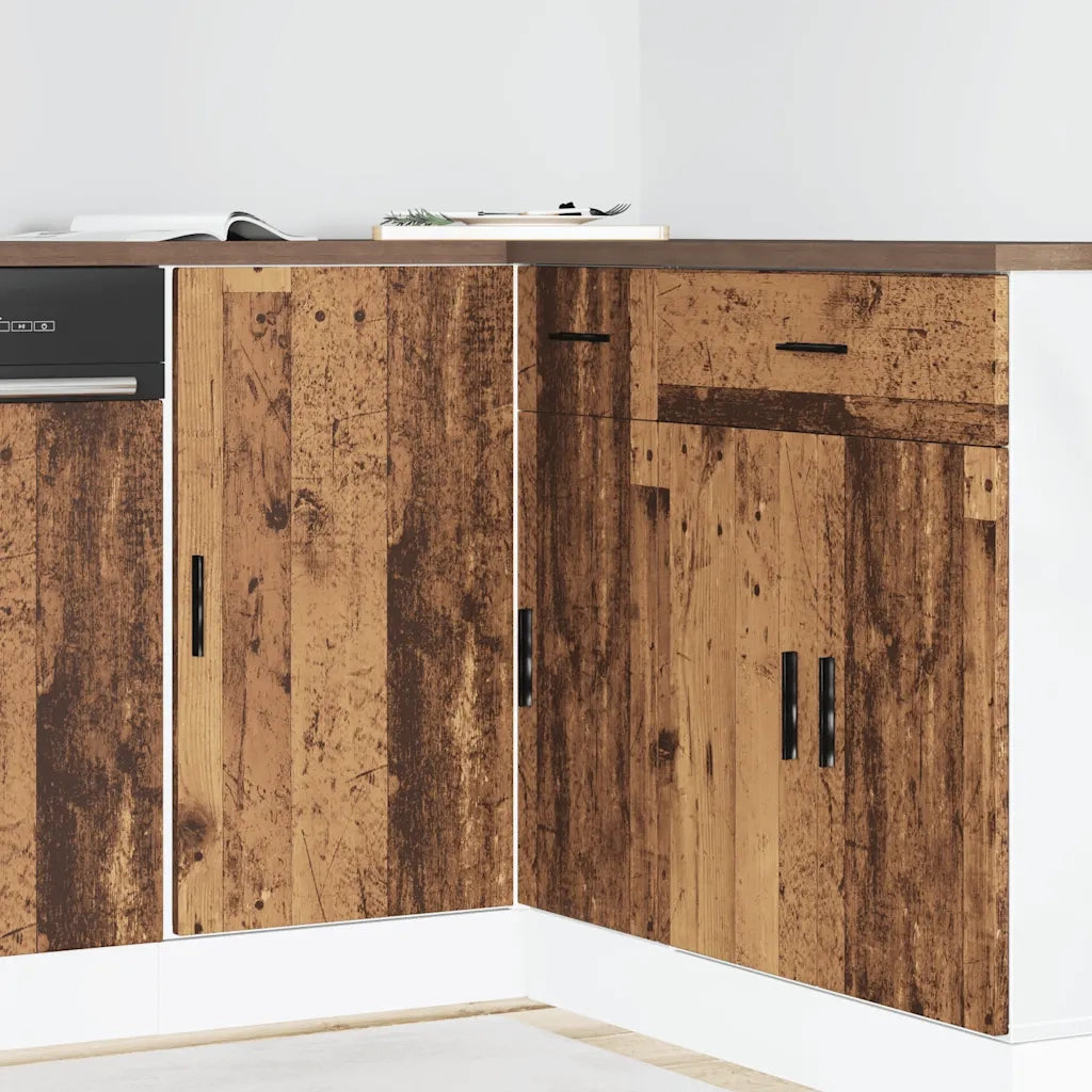 Mobile Base Lavello “Lyon” Legno Antico in Legno Multistrato 854296