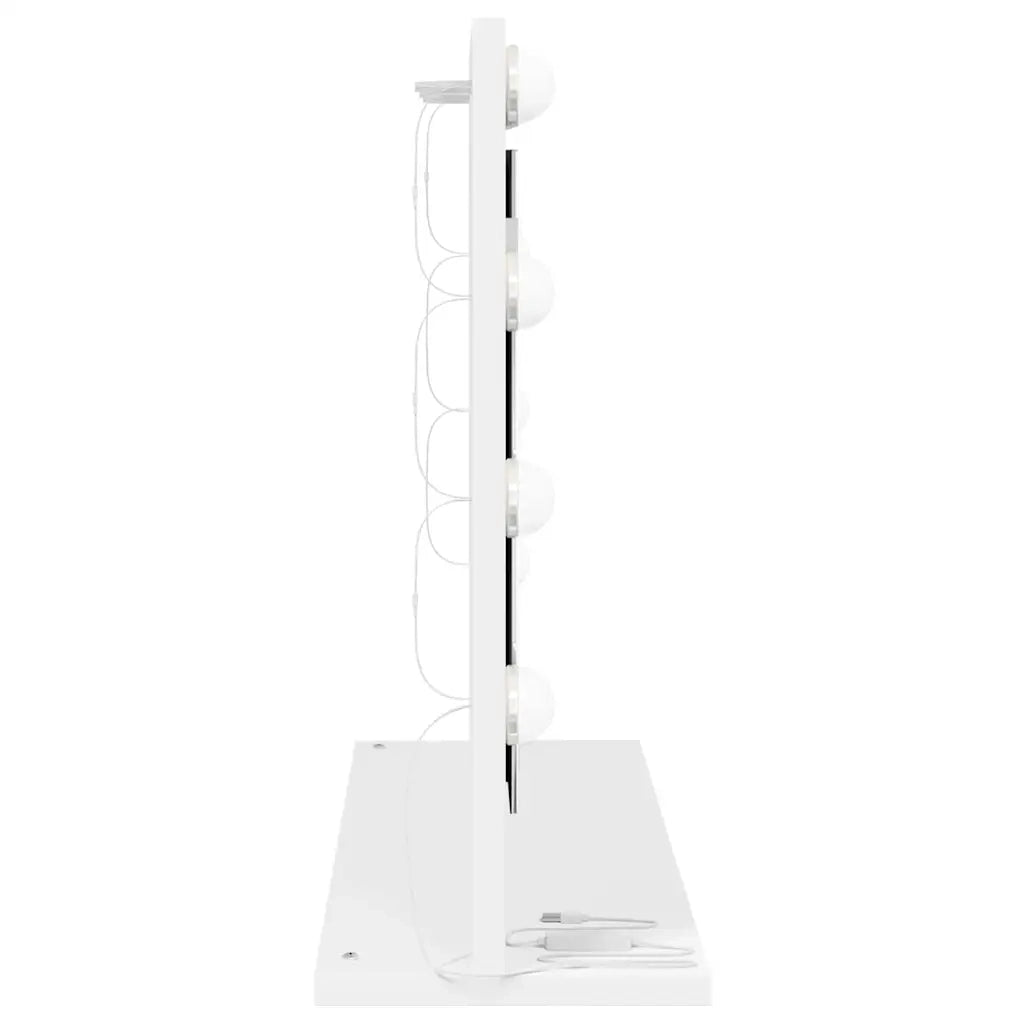 Specchio da Vanità Rettangolare Bianco 60 x 45 x 18 cm 868309
