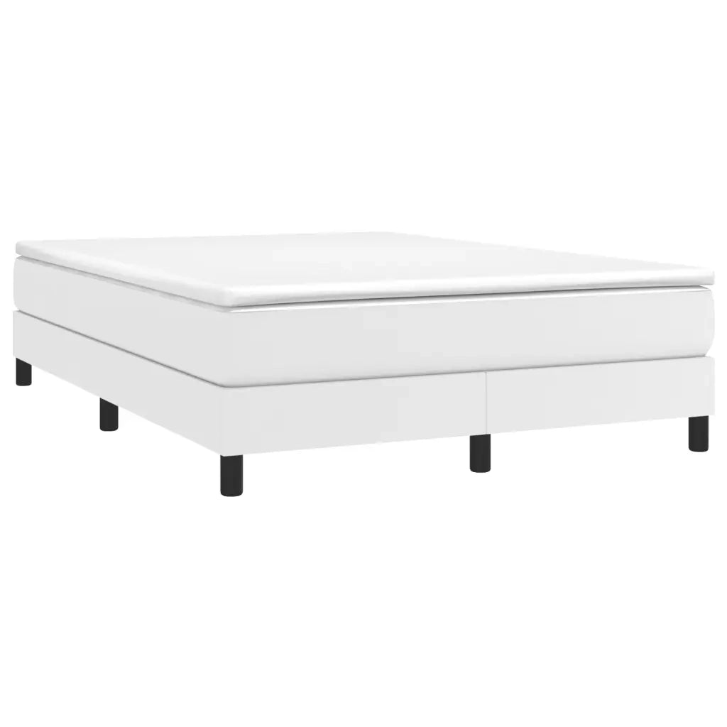 Struttura Letto a Rete a Molle Bianco 140x200 cm in Similpelle 3120701