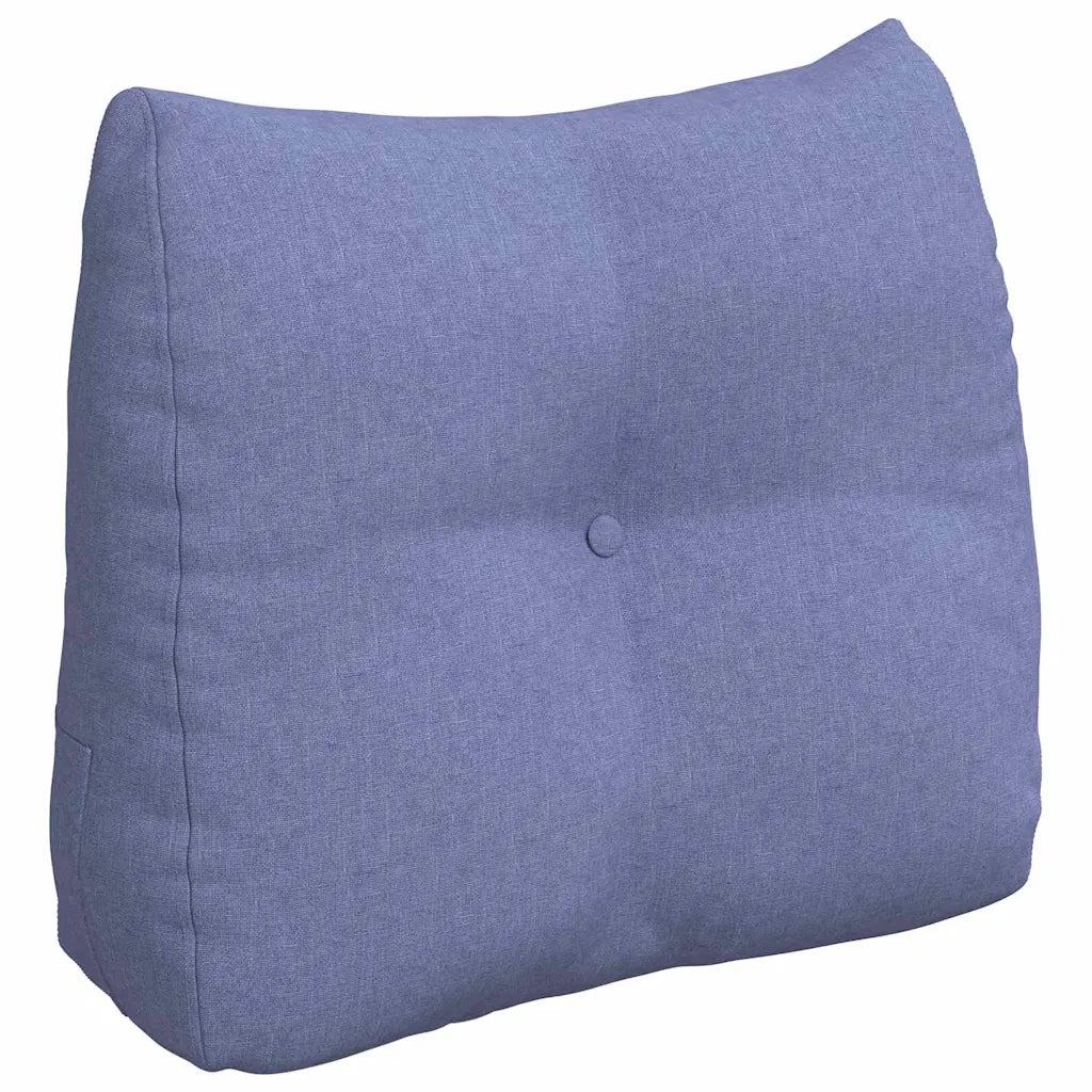 Cuscino per Schiena Blu jeans 60 x 24 x 50 cm Tessuto 42014397