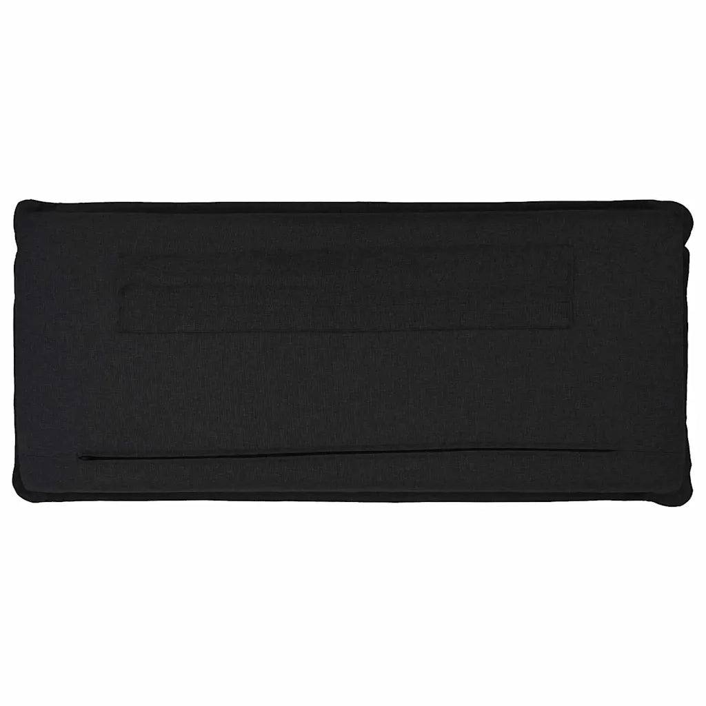 Testiera imbottita Naturale e Nero 120 cm Pino massello 880025