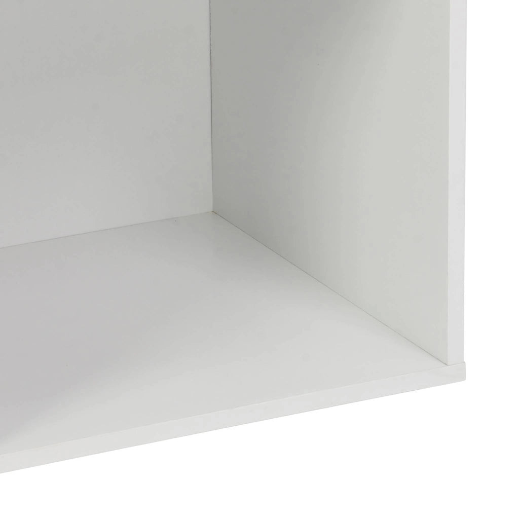 Libreria modulare in legno con 4 scomparti, bianco