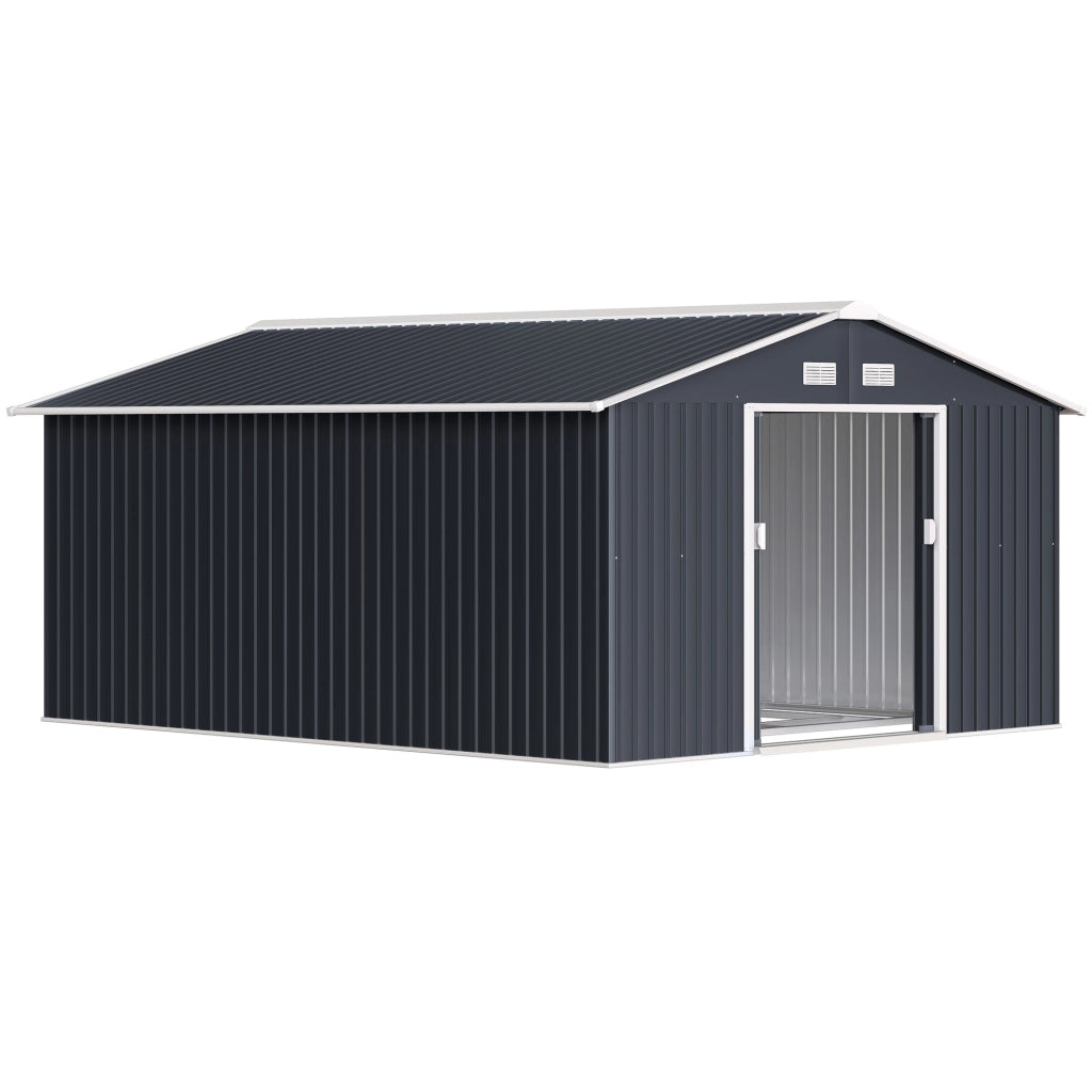 Capanno da Giardino ¨C Minimal ¨C Grigio, Acciaio, 12.4m2