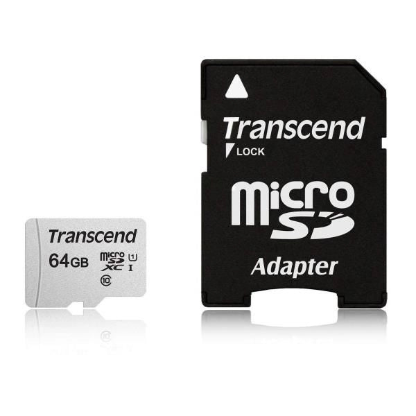 64gb uhs-i u1 microsd with adapter - TS64GUSD300S-A