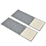 Tappetini per Gatti 2 Pezzi ¨C Minimal ¨C Grigio 130x45 cm