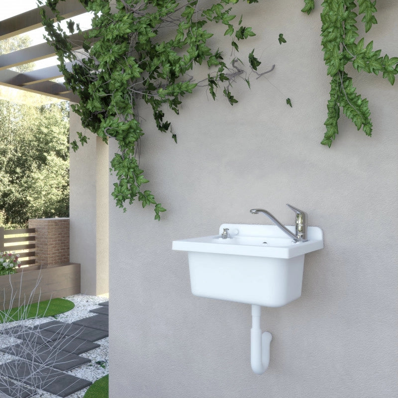 Pilozzo Mini a muro 42,5x34 cm da esterno  Grigio  Compatto e resistente  Giardino e garage  Kit di montaggio  Negrari