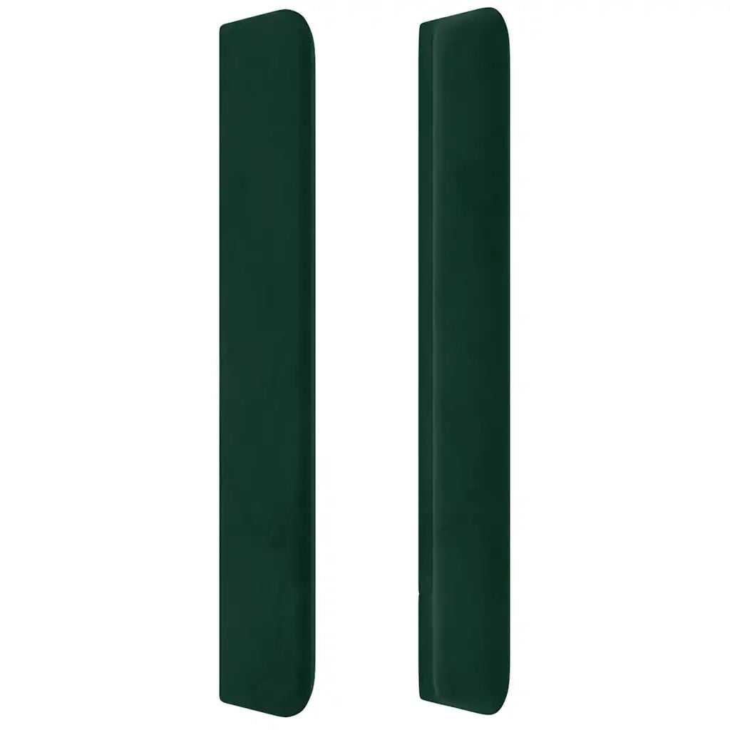 Testiera ad Orecchio Verde Scuro 103x16x118/128cm in Velluto 3119961