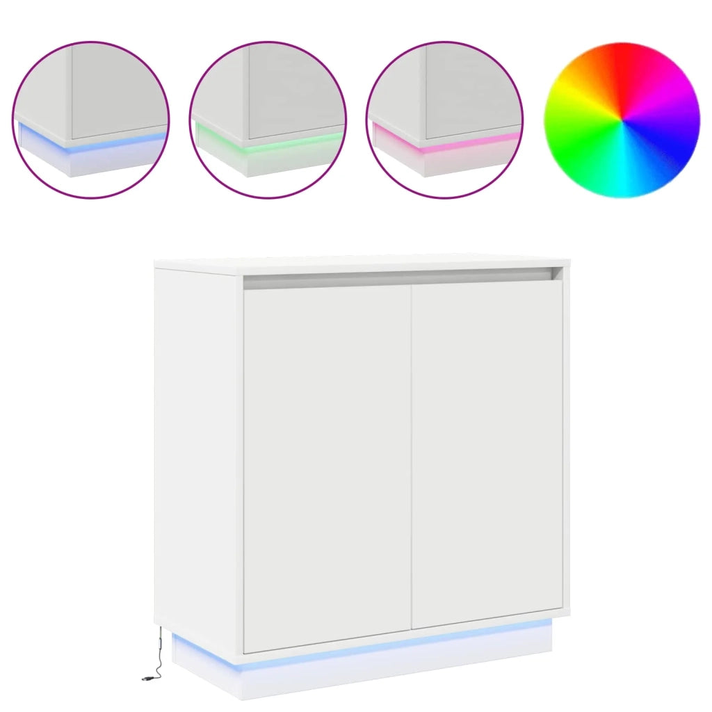 Madia LED per Bianco 71 x 34,5 x 75 cm Legno multistrato 869642
