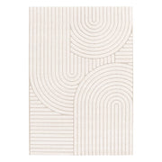 Tappeto interno con archi etnici, beige e crema
